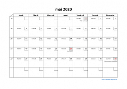 Calendrier mai 2020 modele 02