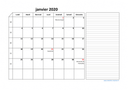 Calendrier mai 2020 modele 06