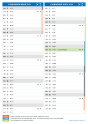 Calendrier scolaire pour Mars et Avril 2020 portrait 2