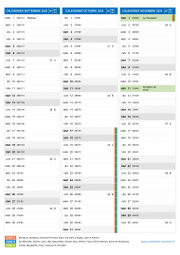 Calendrier scolaire pour Septembre à Novembre 2020 portrait 2