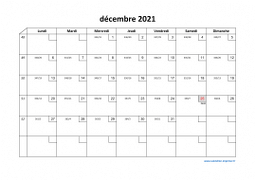 Calendrier décembre 2021 modele 02