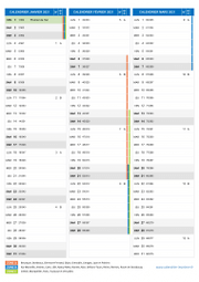 Calendrier scolaire pour Janvier à Mars 2021 portrait 2