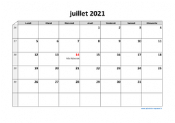 Calendrier juillet 2021 modele 03