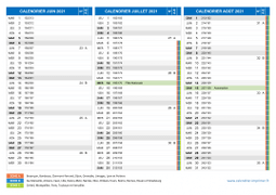 Calendrier scolaire pour Juin à Août 2021 paysage 2