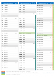 Calendrier scolaire pour Juin à Août 2021 portrait 2