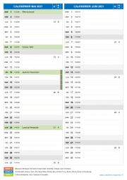 Calendrier scolaire pour Mai et Juin 2021 portrait 2