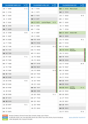 Calendrier scolaire pour Mars à Mai 2021 portrait 2