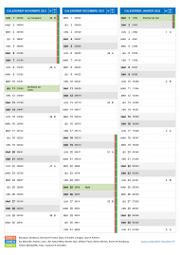 Calendrier scolaire pour Novembre 2021 à Janvier 2022 portrait 2