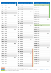 Calendrier scolaire pour Septembre à Novembre 2021 portrait 2