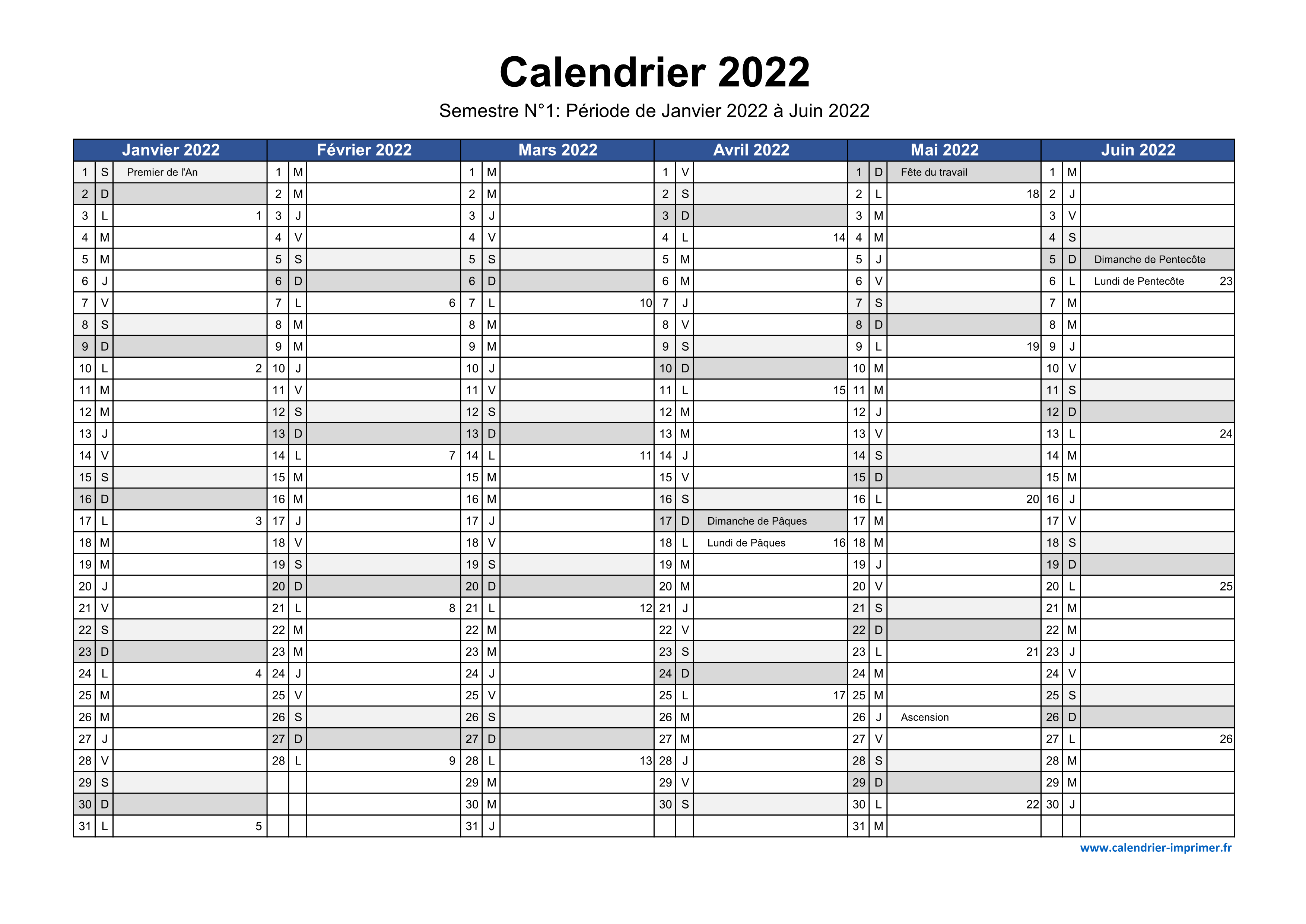 Calendrier mensuel 2022 à imprimer gratuitement - Jour 7 - Maman