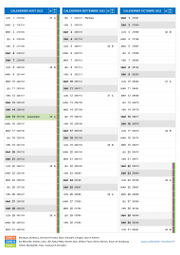 Calendrier scolaire pour Août à Octobre 2022 portrait 2