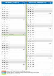 Calendrier scolaire pour Août et Septembre 2022 portrait 2