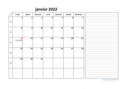 Calendrier août 2022 modele 06