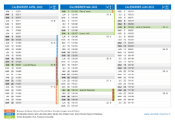 Calendrier scolaire pour Avril à Juin 2022 paysage 2