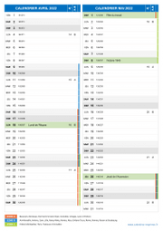 Calendrier scolaire pour Avril et Mai 2022 portrait 2