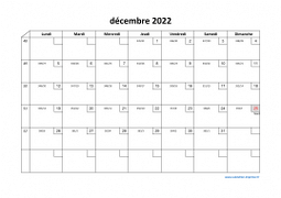 Calendrier décembre 2022 modele 02