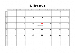 Calendrier juillet 2022 modele 03