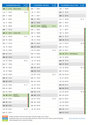 Calendrier scolaire pour Mai à Juillet 2022 portrait 2