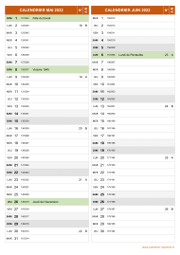 Calendrier pour les mois de Mai et Juin 2022 portrait 2