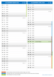 Calendrier scolaire pour Mars et Avril 2022 portrait 2