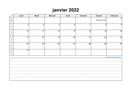 Calendrier Mensuel 2022 Modele 07