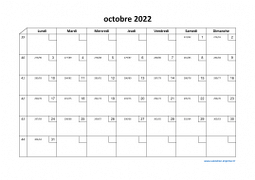 Calendrier octobre 2022 modele 02