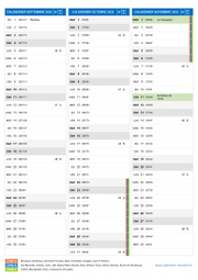 Calendrier scolaire pour Septembre à Novembre 2022 portrait 2