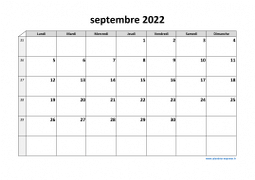 Calendrier septembre 2022 modele 03