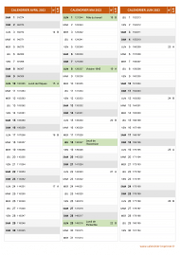 Calendrier pour les mois de Avril à Juin 2023 portrait 2