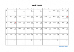 Calendrier avril 2023 modele 02