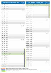 Calendrier scolaire pour Décembre 2023 et Janvier 2024 portrait 2
