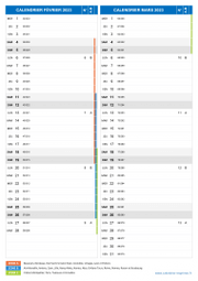Calendrier scolaire pour Février et Mars 2023 portrait 2