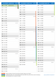 Calendrier scolaire pour Janvier à Mars 2023 portrait 2