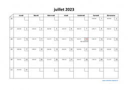 Calendrier juillet 2023 modele 02