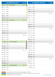 Calendrier scolaire pour Mai et Juin 2023 portrait 2