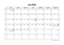 Calendrier mai 2023 modele 02