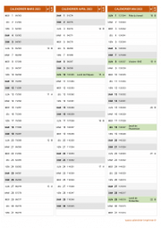 Calendrier pour les mois de Mars à Mai 2023 portrait 2