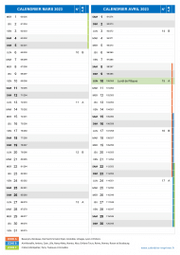 Calendrier scolaire pour Mars et Avril 2023 portrait 2