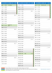 Calendrier scolaire pour Novembre 2023 à Janvier 2024 portrait 2