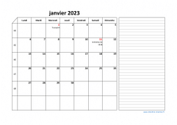 Calendrier novembre 2023 modele 06