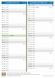 Calendrier scolaire pour Août et Septembre 2024 portrait 2