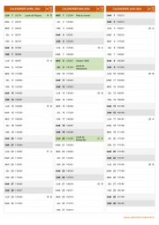 Calendrier pour les mois de Avril à Juin 2024 portrait 2