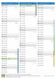 Calendrier scolaire pour Décembre 2024 à Février 2025 portrait 2