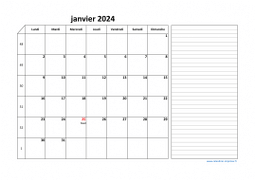 Calendrier décembre 2024 modele 06