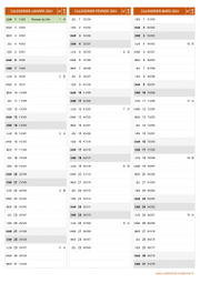 Calendrier pour les mois de Janvier à Mars 2024 portrait 2