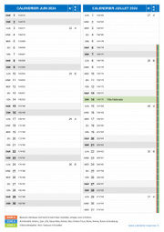 Calendrier scolaire pour Juin et Juillet 2024 portrait 2