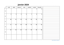 Calendrier juin 2024 modele 06