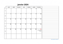 Calendrier mars 2024 modele 06