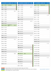 Calendrier scolaire pour Novembre 2024 à Janvier 2025 portrait 2
