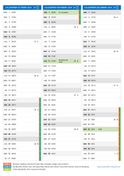 Calendrier scolaire pour Octobre à Décembre 2024 portrait 2